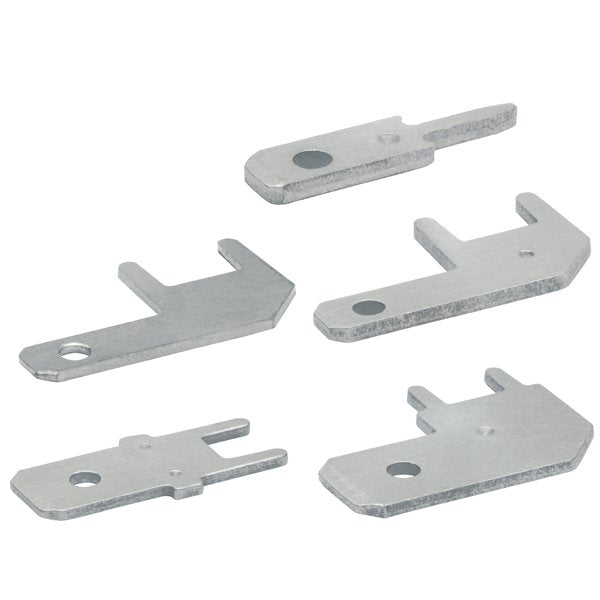 Klauke - Rund-/Flachsteckverbindung Flachstecker 2025 − 100 Stück
