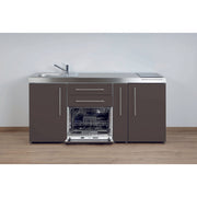 Stengel - Mini-Küche Miniküche Premiumline MPGSMM180AGSIKFreBli Mokka metallic