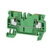 Weidmüller - Durchgangs-Reihenklemme A2C 2.5 GN PUSH IN, 2.5 mm² − 100 Stück