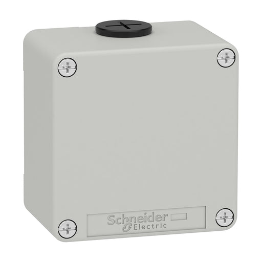 Schneider Electric - Gehäuse für Befehls- und Meldegeräte Leergehäuse XAP, Metall XAPD11 grau, ohne Bohrung