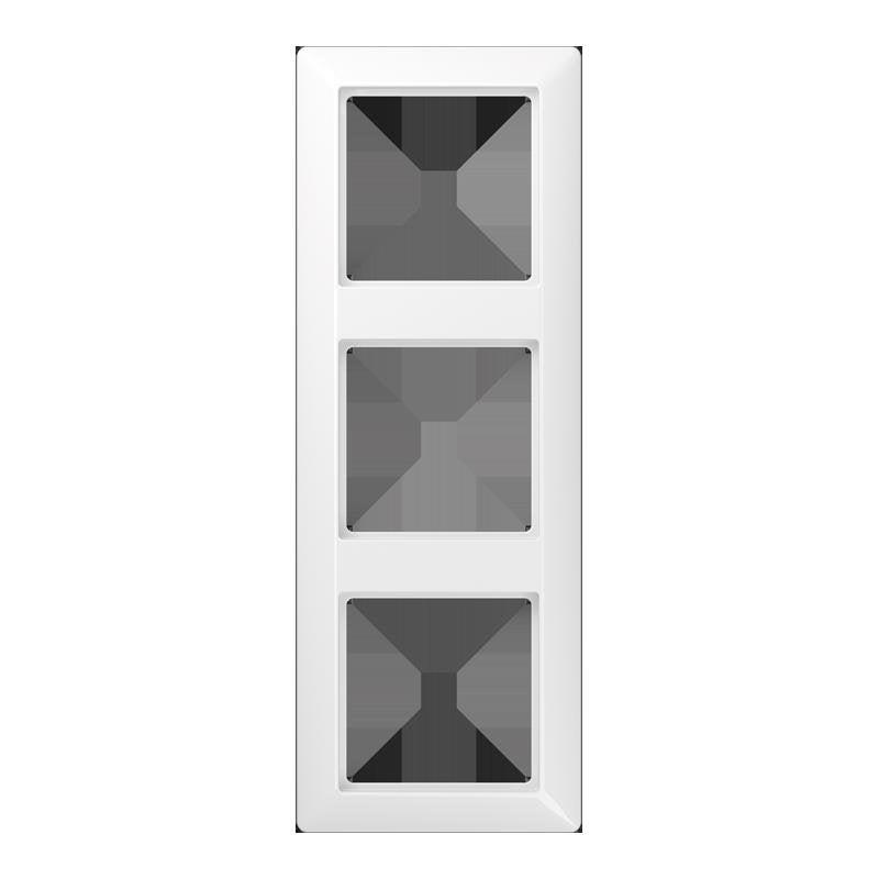 Jung - Abdeckrahmen Rahmen 3fach SPAS 583 WW waage/senkrecht