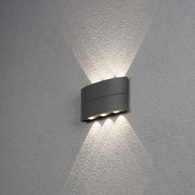 Gnosjö Konstsmide AL - Decken-/Wandleuchte LED-Wandleuchte 7853-370 anthrazit, alu