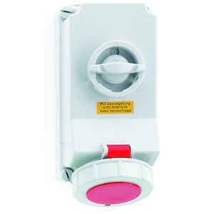 Bals Elektrotech - CEE-Steckdose abschaltbar, abgesichert (IEC 60309) Wandsteckdose abschaltbar 160178 verriegelt 32A 4p 4