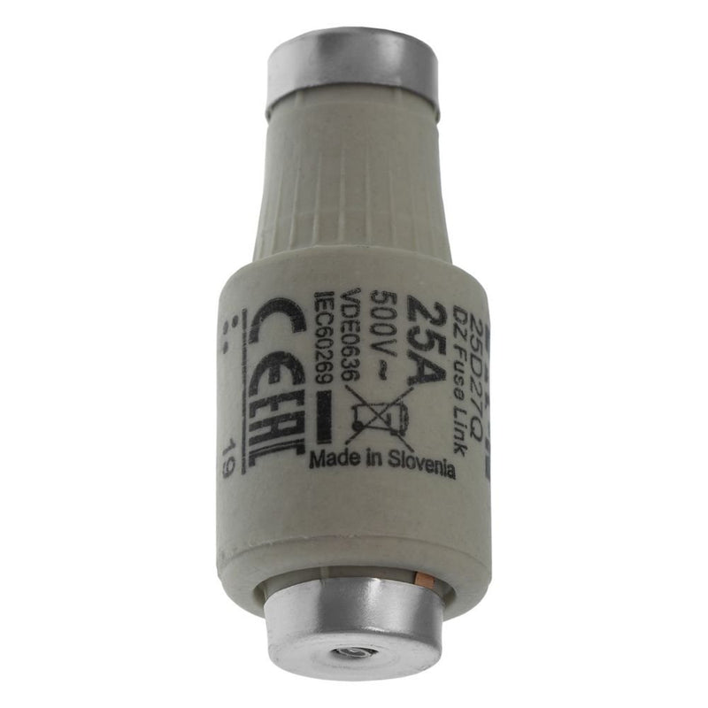 Eaton - D-Sicherungseinsatz Sicherungseinsatz Nieders. FUSE 25A D#25D27Q 25A AC 500V 50kA − 5 Stück