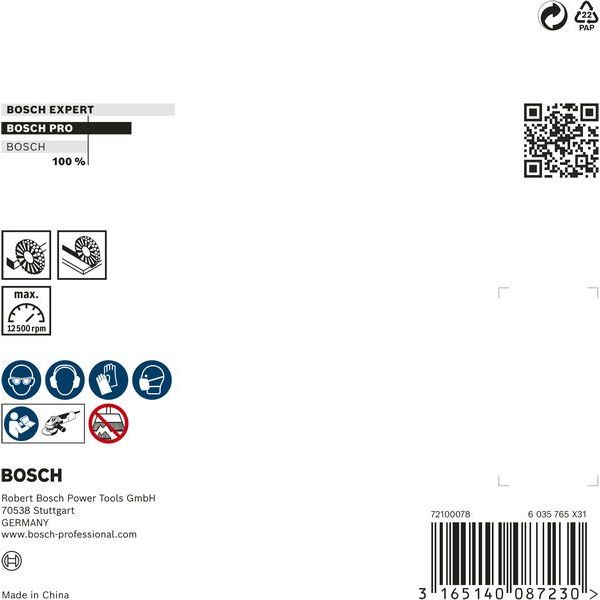 Bosch - Rotierende Drahtbürste PRO Metal clean 2608622057 Kegelbürste 100 x