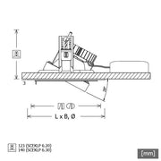 LTS Licht&Leuchten - Downlight/Strahler/Flutlicht LED-Strahlereinsatz SCEKLP 6.3040.25D ws weiß 4000K 25Gr