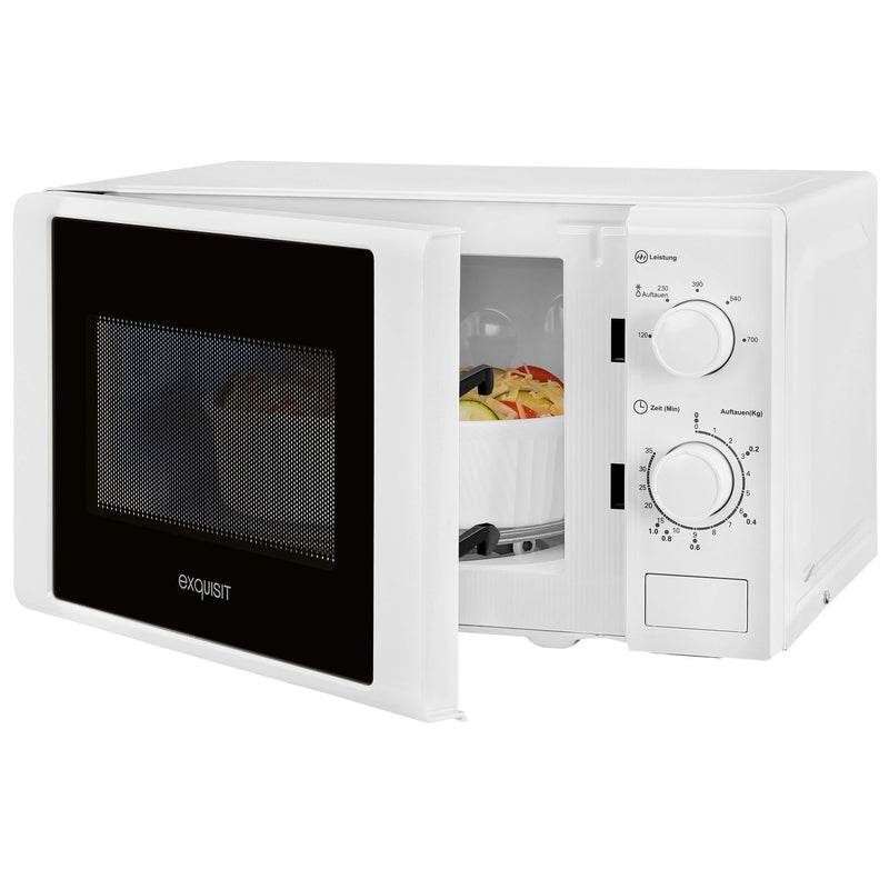 EXQUISIT - Mikrowellengerät Mikrowelle MW 900-030 ws 700W,20L