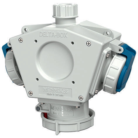 Mennekes - CEE-Steckdosen-Kombination (IEC 60309) DELTA-BOX 92910 16A5P,2xSchuko,IP67