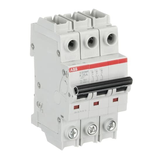 ABB Stotz S&J - Leitungsschutzschalter Sicherungsautomat S203MR-K25 10kA, 25A, 3P, RTT
