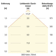 EVN Lichttechnik - Decken-/Wandleuchte LED-Anbauleuchte BALM12360125 3000/4000/5700K ws
