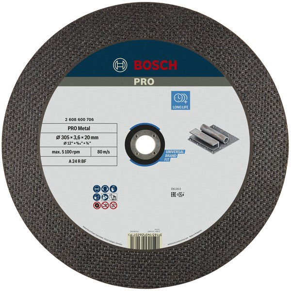 Bosch - Trenn-/Schleifscheibe PRO Metal Trennscheibe, 2608600706 300 x 3,5 x 20 mm