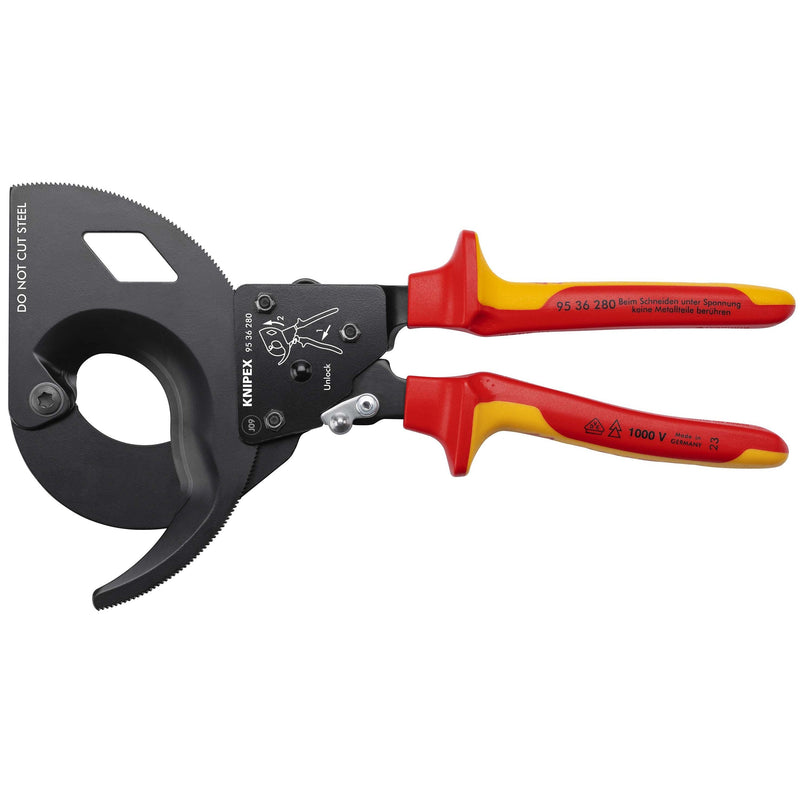 Knipex - Kabelschere Kabelschneider 95 36 280 isoliert, 280mm