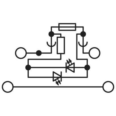 Phoenix Contact - Sicherungs-Reihenklemme Sicherungs-Reihenklemme UKK 5-HESIL #0711629 0,2-4qmm, 6,3A 400V − 50 Stück