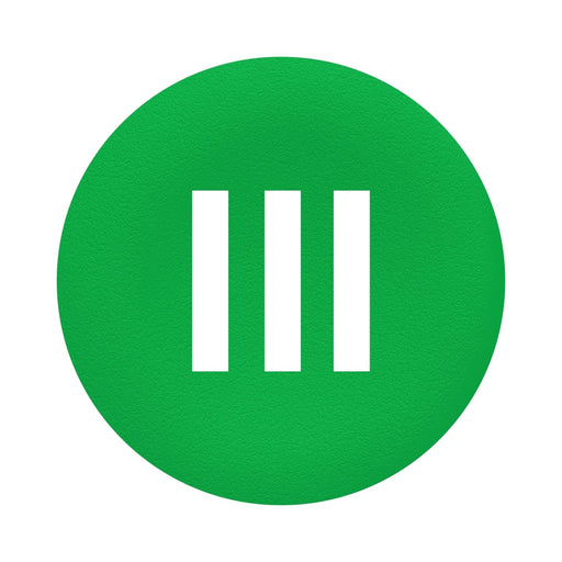 Schneider Electric - Kalotte, Linse Tastenschild Flush 30mm ZBAF337 grün − 10 Stück