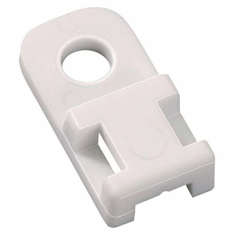 HellermannTyton - Befestigungssockel und -element für Kabelbinder Befestigungssockel CTAM2 PA66 WH 100 bis 5mm Breite, ws − 100 Stück