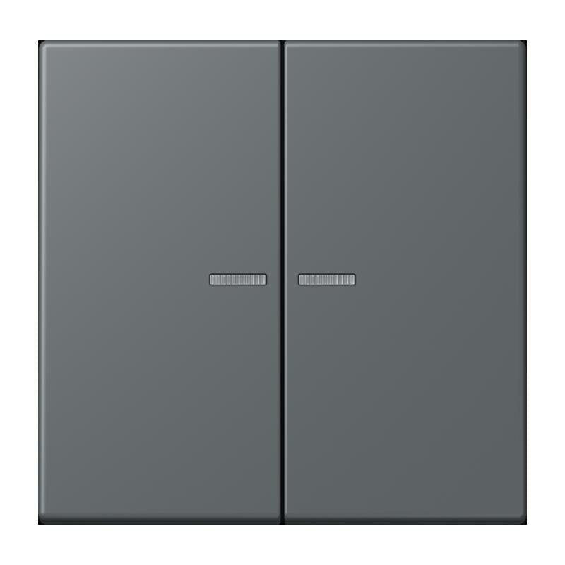Jung - Bedienelement intelligent Taster 2fach BT LC 17102 202 gris fonce 31
