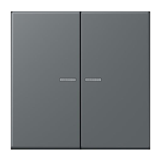 Jung - Bedienelement intelligent Taster 2fach BT LC 17102 202 gris fonce 31