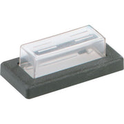 Bachmann - Abdeckung/Bedienelement für Installationsschalterprogramme PVC-Kappe mit Rahmen 924.116 klar/sw, f.1p.Wippe