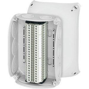 Hensel - Dose, Gehäuse für Montage auf der Wand/Decke Reihenklemmenkasten RK 1024 T 1,5-4qmm, 24 Klemmen − 1 Stück by Hensel
