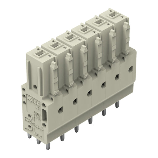 WAGO GmbH & Co. KG - Leiterplattensteckverbinder THT-Federleiste gerade 831-3506 Maß 7,62mm,lgr − 24 Stück