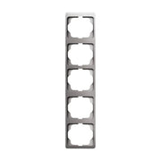 Busch-Jaeger - Abdeckrahmen Rahmen 5-fach 1735 KA-20 platin, senkr.,alpha