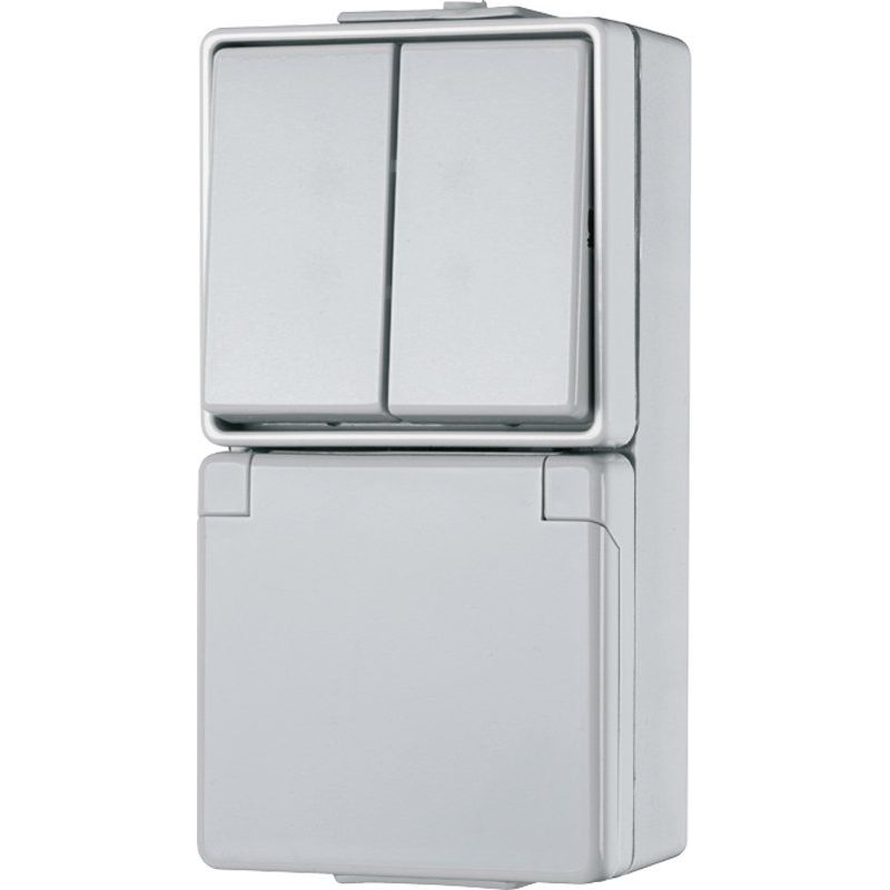 Jung - Schalter-/Steckdosenkombination SCHUKO-Steckdose 675 W 16A 250V