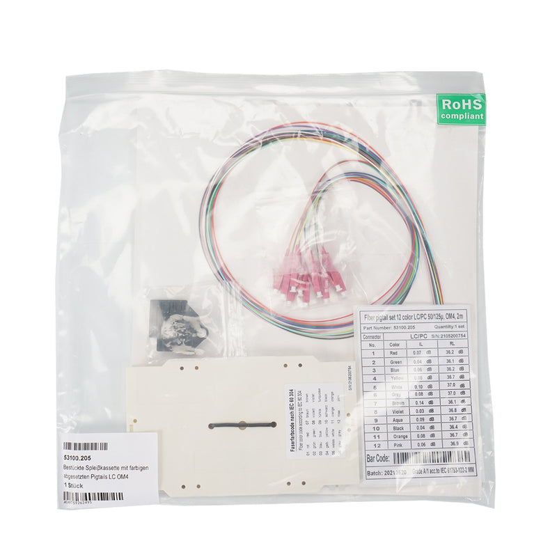 EFB-Elektronik - LWL-Pigtail Bestückte Spleißkassette 53.100.205