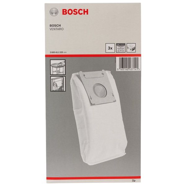 Bosch - Systemzubehör für Schleifen/Polieren (Akku/elektrisch/Druckluft) Staubbeutel, 2605411225 Papierfilterbeutel