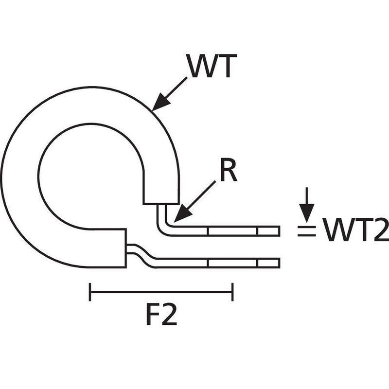 HellermannTyton - Befestigungsschelle für Kabel/Rohre Befestigungsschelle ALU7C-ALU-NABK − 100 Stück