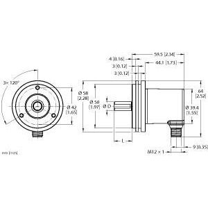 Turck - Drehgeber Absoluter Drehgeber REM-E-116 #100011510 Multiturn − 1 Stück