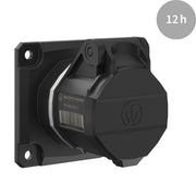 Walther Werke - CEE-Anbausteckdose (IEC 60309) CEE NEO Anbaudose FW410312CC gerade 1 6A 3P 12h