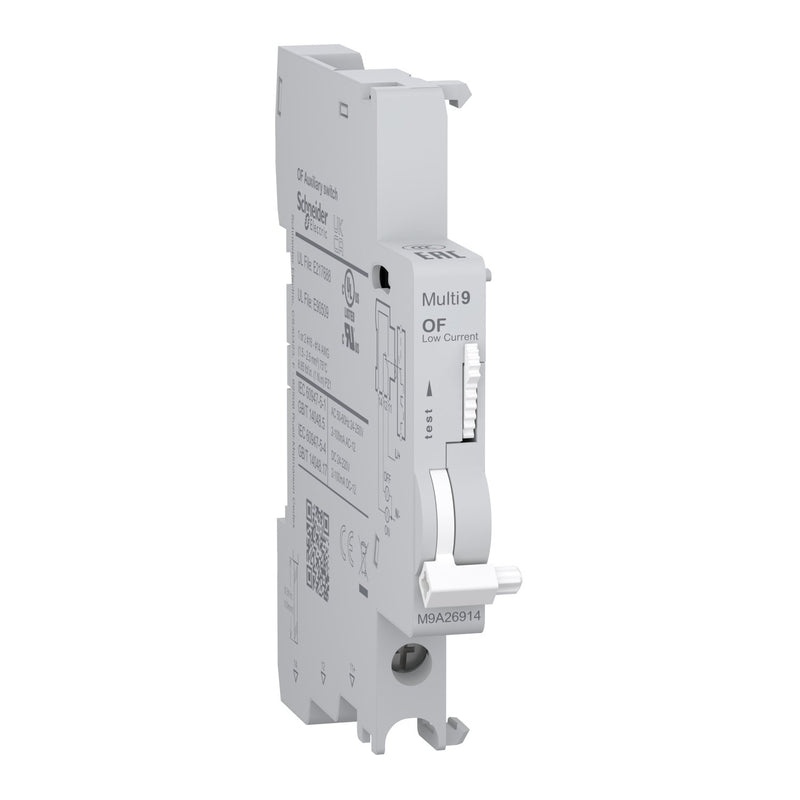Schneider Electric - Zusatzeinrichtung für Reiheneinbaugeräte Hilfsschalter M9A26914 OF 1Wechsler 2-100mA