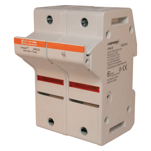 Mersen - Halter für zylindrische Sicherung Sicherungshalter J ULTRA US6J2I SAFE 60A 2-polig − 3 Stück