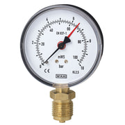 Wika Wiegand - Rohrfedermanometer Rohrfedmano 111.10.100 CU 9012460 1,6 bar 2.Tlg G1/2B