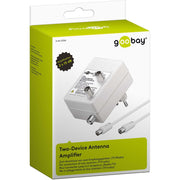 Goobay - Terrestrischer Verstärker Zweigeräte-Antennenverstär 67226 DVB-T/DVB-T2/DVB-C