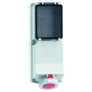 Bals Elektrotech - CEE-Steckdose abschaltbar, abgesichert (IEC 60309) Wandsteckdose abgesichert 1580 63A 4p 400V 6h IP67