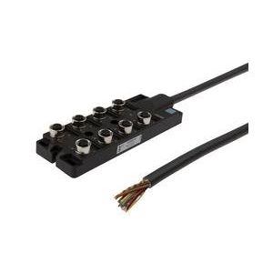 Ipf Electronic - Passiver Sensor-/Aktor-Verteiler (mit Leitung) Verteiler, 25x161x54mm, VK98E197 30V 8x M12 5polig