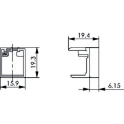 Telegärtner - Kommunikationstechnik-Adapter Adaptor 100001052 MFP8 − 10 Stück