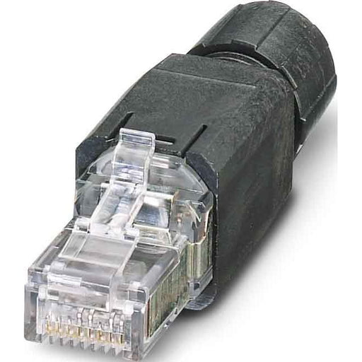 Phoenix Contact - Rechtecksteckverbinder, Set (Industriesteckverbinder) RJ45-Steckverbinder sw VS08-RJ45-5-Q/IP20EC Cat.5e, 8-pol