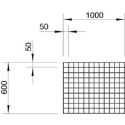 OBO Bettermann - Zubehör/Ersatzteile für Brandabschottung Stahldrahtgitter SDG-2 groß 1000x600mm