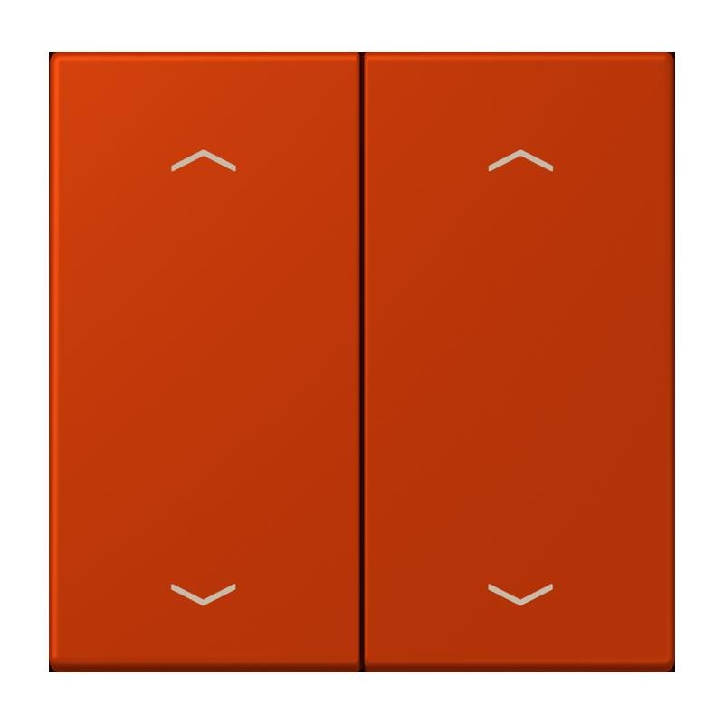 Jung - Abdeckung/Bedienelement für Installationsschalterprogramme Wippe mit Pfeilsymbolen LC 102 P 244 rouge vermillon 59