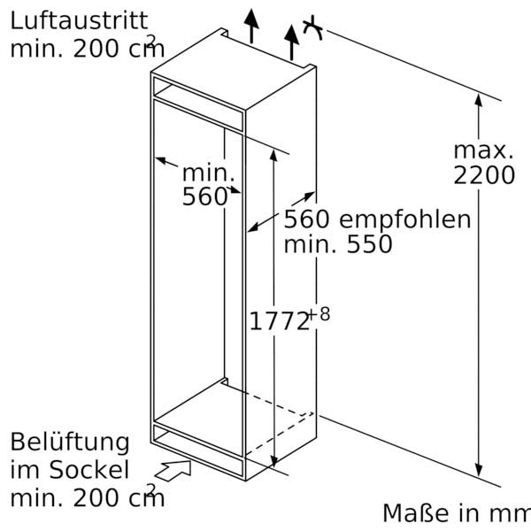 Bosch - Kühl-/Gefrierkombination EB-Kühl/Gefrierkombi-Set KGH87ADD0 KIS87ADD0+KSZ10020