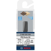 Bosch - Fräser PRO Nutfräser, 2608628383 zweischneidig 10 x L