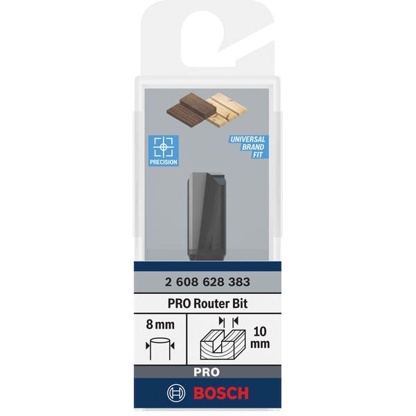 Bosch - Fräser PRO Nutfräser, 2608628383 zweischneidig 10 x L