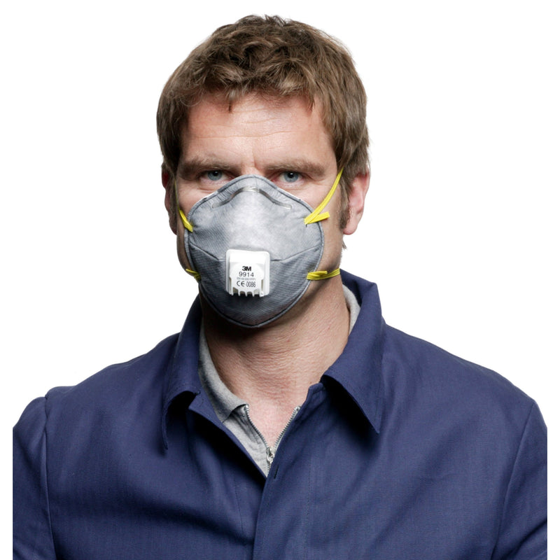 3M - Staubschutzmaske Spezial-Atemschutzmaske 9914 (VE10) FFP1,Ausatemventil − 10 Packung