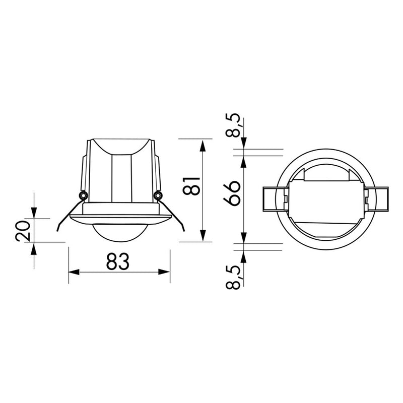BEG Brück Electronic - Bewegungsmelder/Präsenzmelder komplett Decken-Bewegungsmelder PD3N-1C-DE Micro