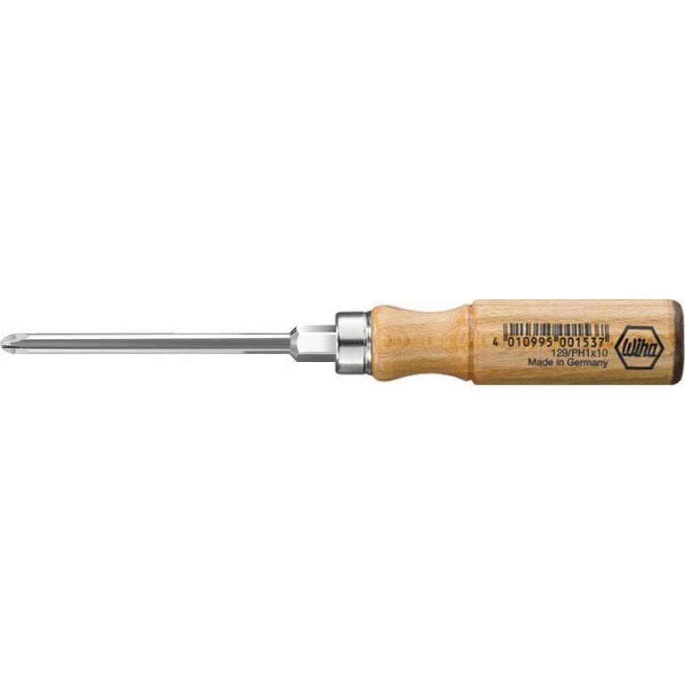 Wiha - Kreuzschlitz-Schraubendreher Holz-PH-Schraubendreher 129 PH 2x100