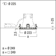 Zumtobel Group - Mechanisches Zubehör/Ersatzteile für Leuchten Installationsring CAR EVO L R1 RING WH