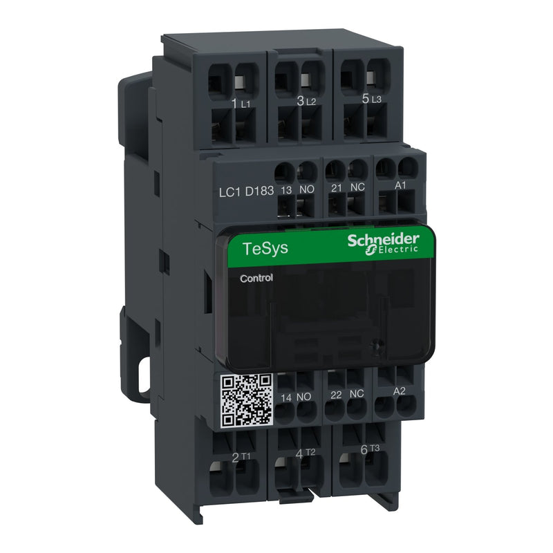 Schneider Electric - Leistungsschütz zum Schalten von Wechselstrom Leistungsschütz LC1D183F7 3-polig, 1S, 1Ö