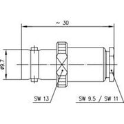 Telegärtner - Koax-Steckverbinder BNC Kabelbuchse 100023403 cr/schr.für RG 58